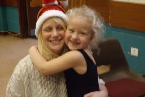 Cllr Hollis with her daughter Hattie having a fun time.