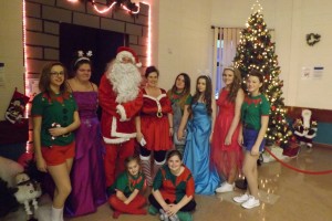 Santa and his helpers